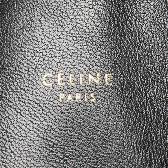 Celine Black/White Leopard Jute Bi-Color Vertical Cabas Bag - Picture 8 of 12